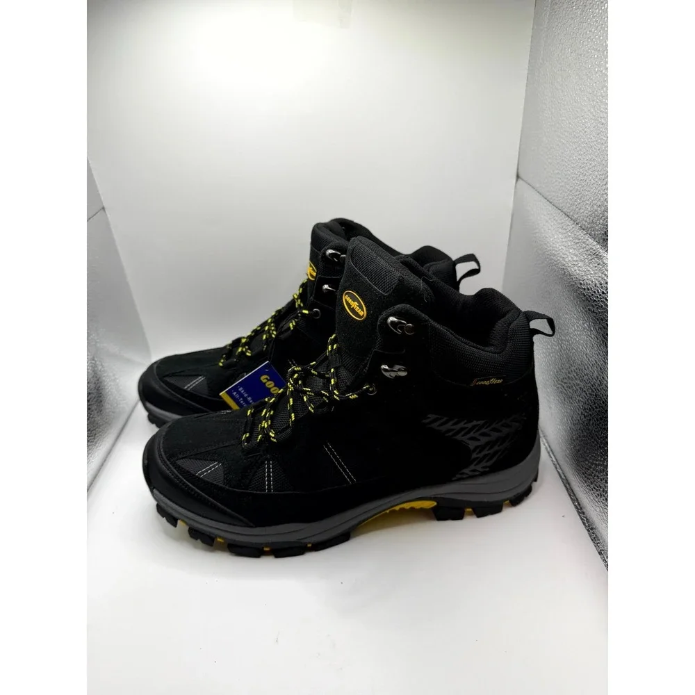 Goodyear‎ Teton Mens 12 Black Ankle Round Toe Lace Up Outdoor Hiker Work Boots